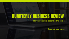quarterly business review presentation