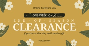 furniture online facebook ad