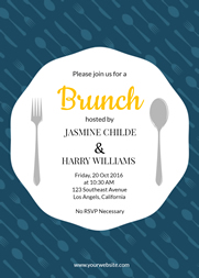 simple brunch invitation