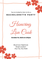 bachelorette party invitation