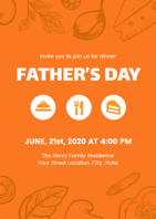 father's day dinner invitation