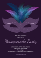 creative masquerade invitation