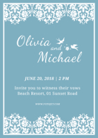 creative wedding invitation