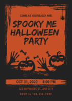 spooky halloween invitation