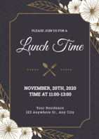 elegant lunch invitation