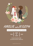 beautiful wedding invitation