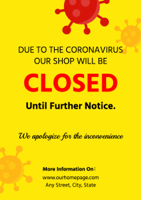 shop closed temporarily