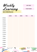 weekly-learning-schedule