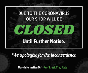 shop closed