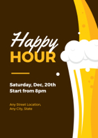 beer happy hour invitation