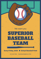 yellow-baseball-team-recruitment-poster