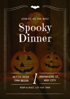 gloomy halloween dinner