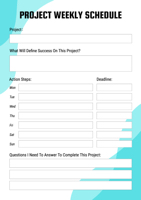 project-weekly-schedule