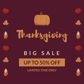 limited time thanksgiving sales