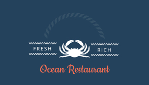 sea food restaurant card