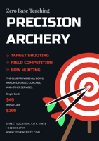 black-archery-teaching-poster