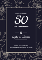 floral 50th anniversary