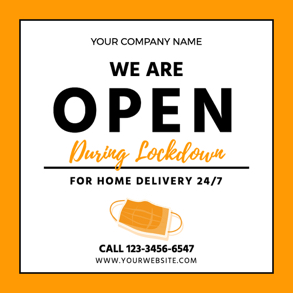 company open instagram post