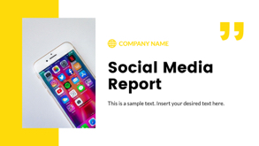 social media report presentation
