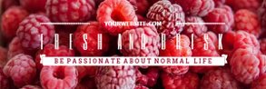 red raspberries email header