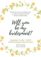 graceful wedding invitation