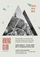 club-recruit-hiking-club-flyer