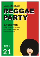 afro-lady-reggae-party-poster