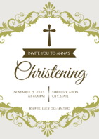 sacred christening invitation
