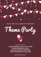 cheering party invitation