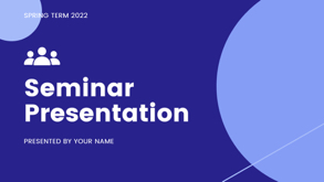 school seminar presentation