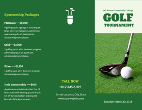 golf sport brochure