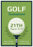 framed-green-golf-tournament-poster