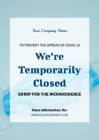 company-closed-poster
