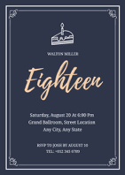 18th birthday invitation