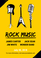 yellow-guitar-and-microphone-rock-music-poster