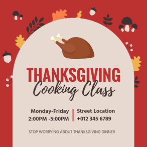 thanksgiving cooking class