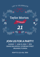 21st birthday invitation