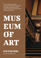 rustic-brown-art-museum-poster
