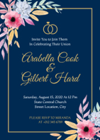 beautiful wedding invitation