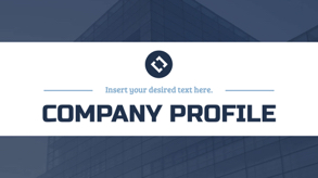 modern company presentation