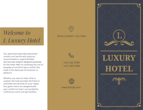 luxury hotel brochure