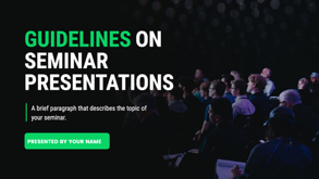 seminar educational presentation