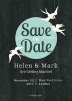 elegant save the date