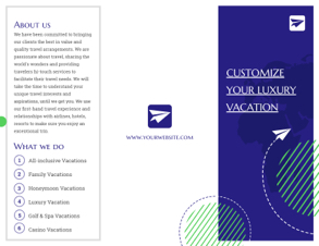 luxury travel brochure