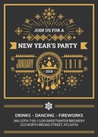 happy new year invitation
