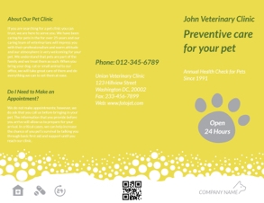 pet care brochure