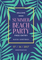 party-summer-beach-flyer