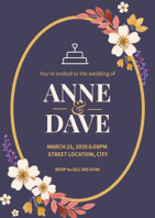 graceful wedding invitation