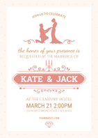 sweet wedding invitation