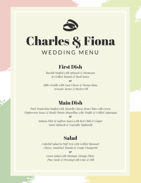 wedding-menu